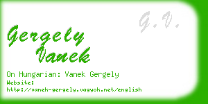 gergely vanek business card